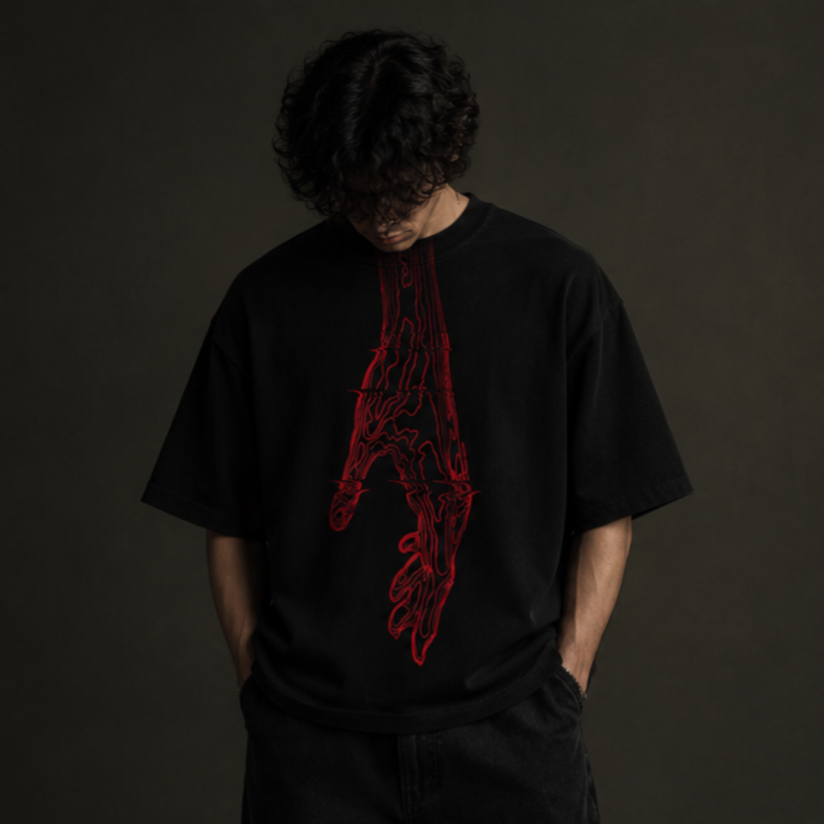 MAISON OMÈRE — Distorted Form Oversized T-Shirt